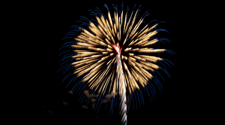 Picture of a firework exploding in the sky