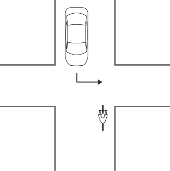 Diagram: Left-Turning Vehicle