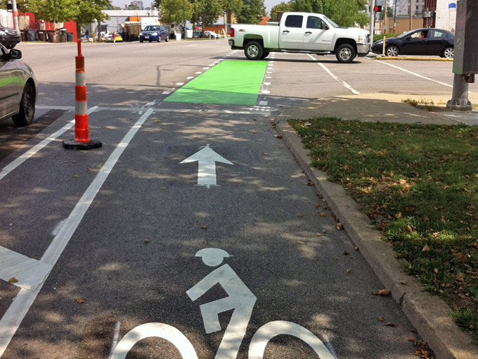 Green pavement treatment on Central Parkway