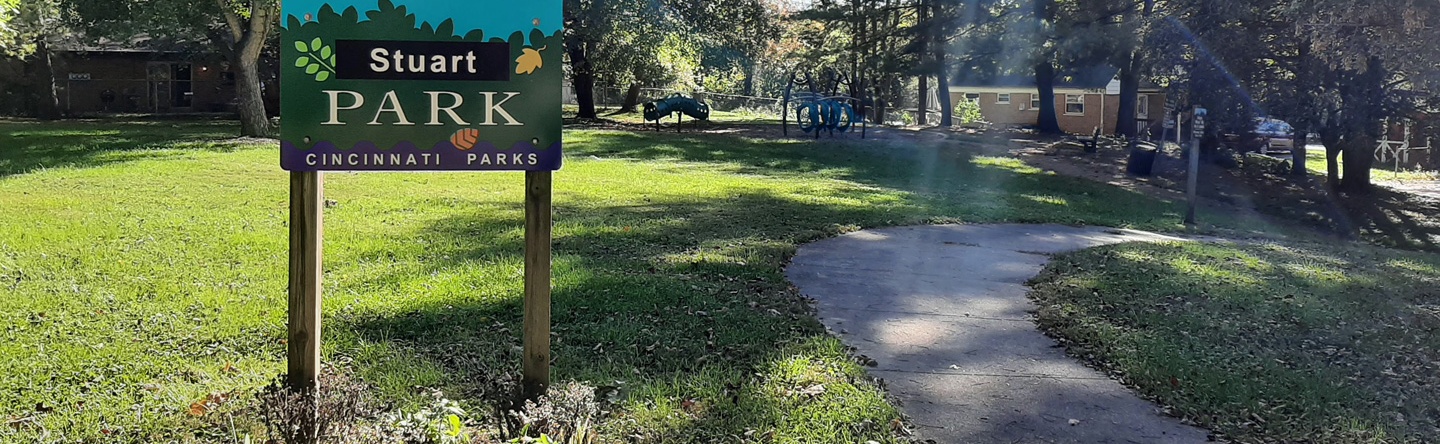 Entrance Sign at Stuart Park
