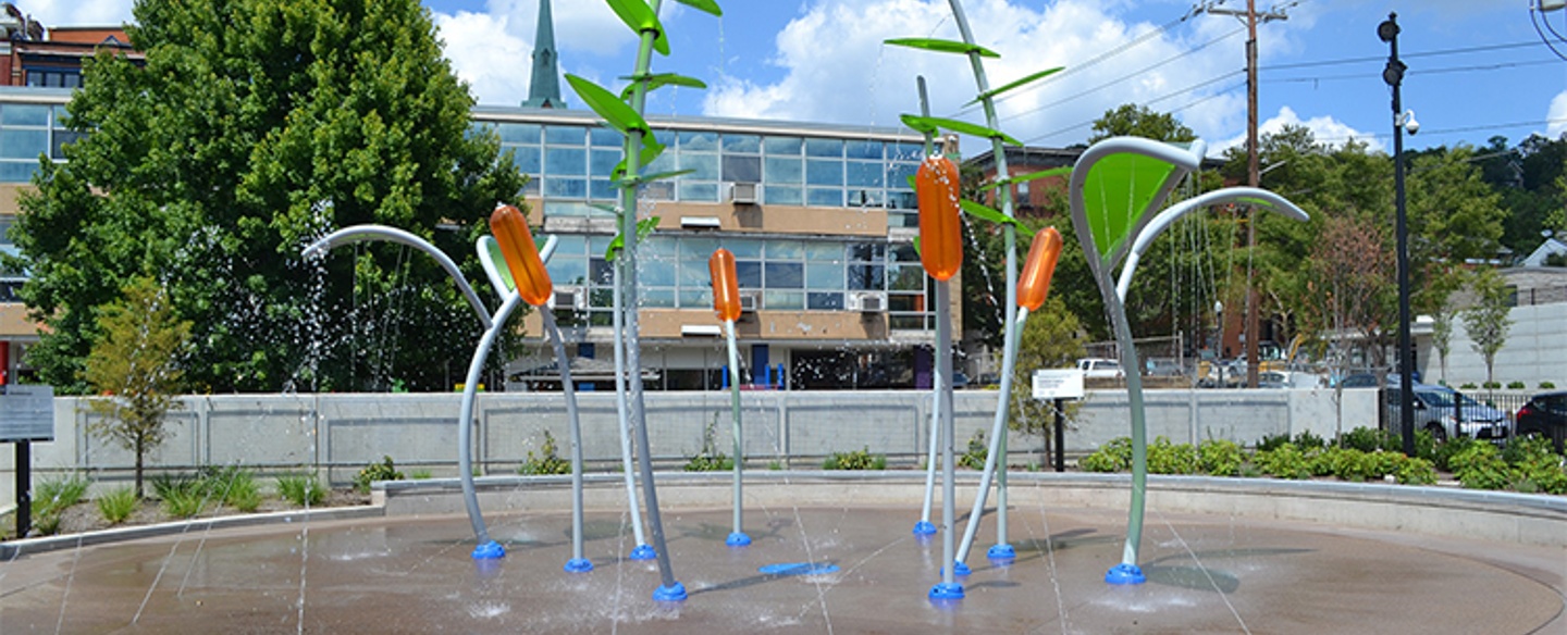 Ziegler Park Sprayground Feature