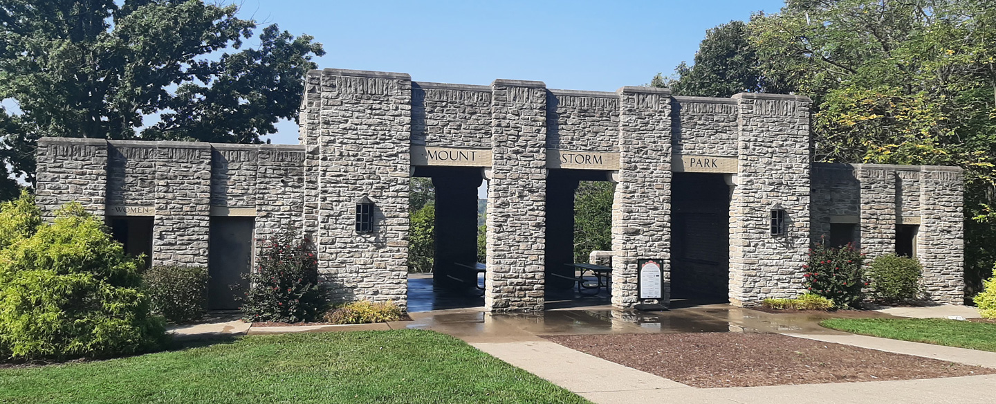 The men's restroom at Linwood Park is currently unavailable for