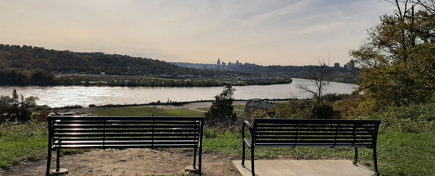 View of Cincinnati at Larz Anderson Park