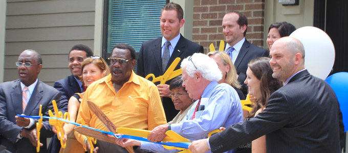 St. Ambrose ribbon cutting