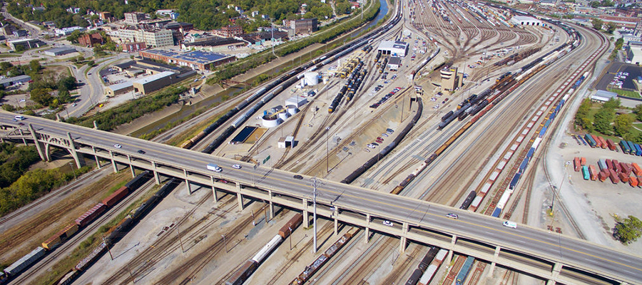 Western Hills Viaduct Aerial