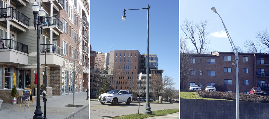 Lights NOT on wooden poles are owned by the City