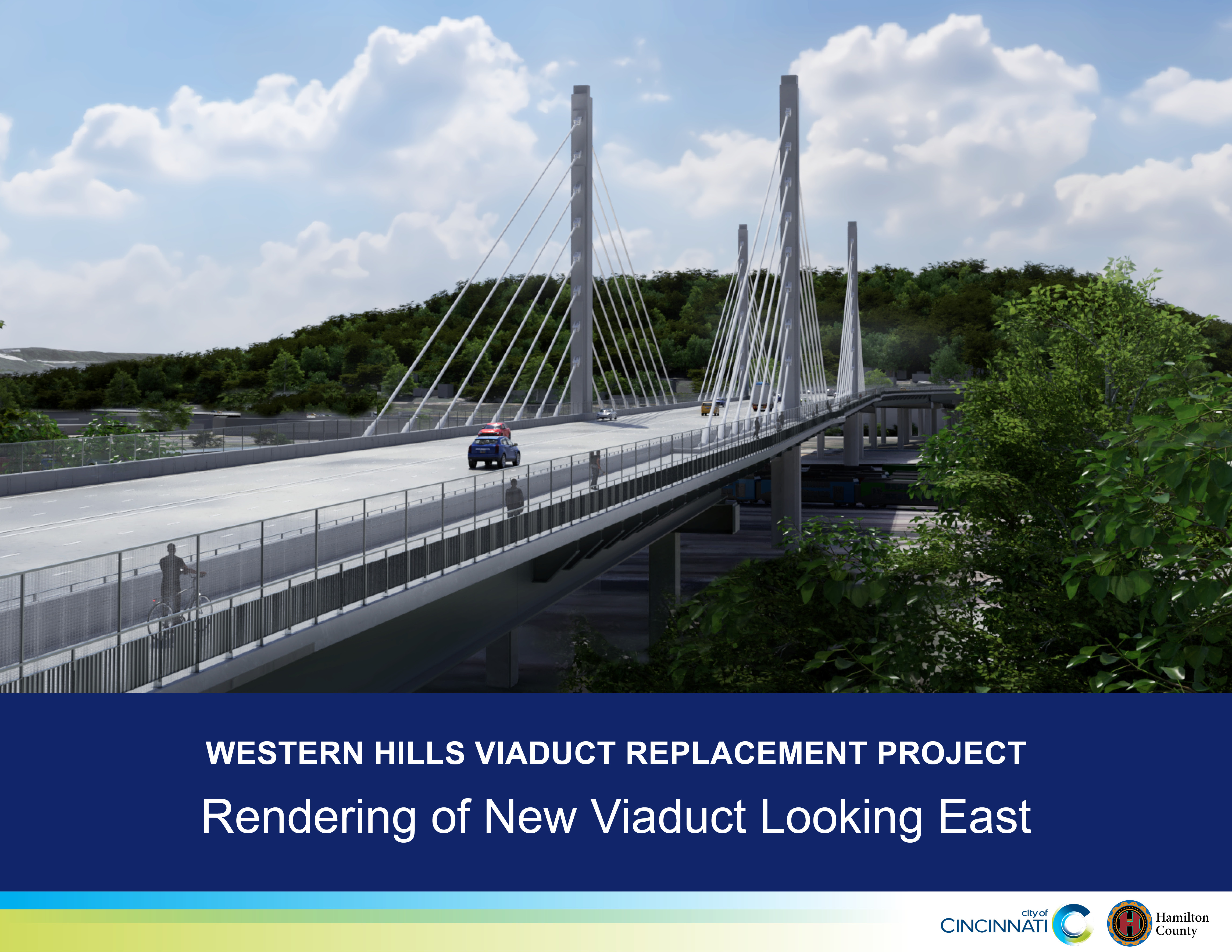 Western Hills Viaduct View Looking Southeast Toward Downtown