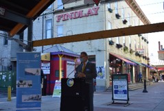 Photo of ribbon cutting at Findlay Market