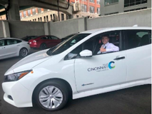 Photo of a City of Cincinnati electric car