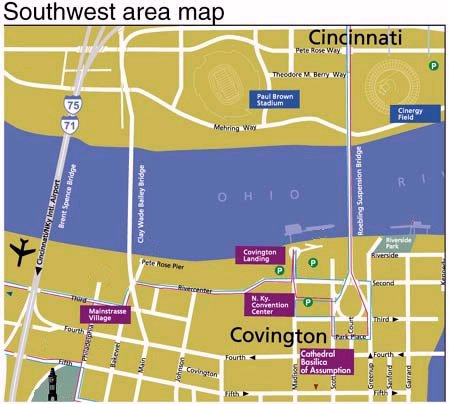 Cincinnati Maps Southwest