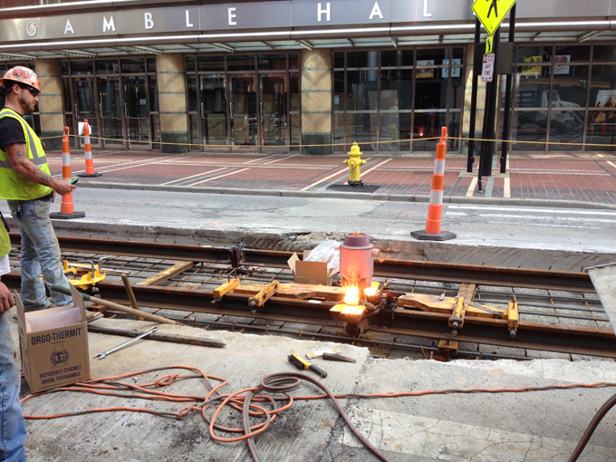 thermite weld on walnut