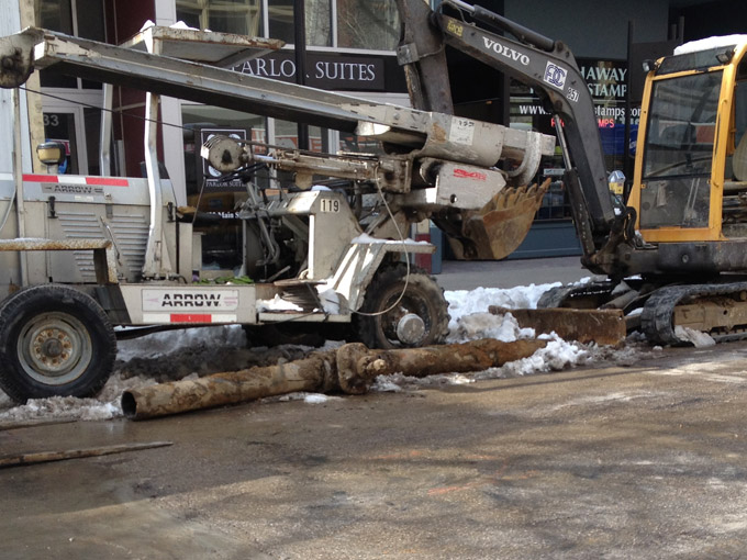 Old water valve on Main Street