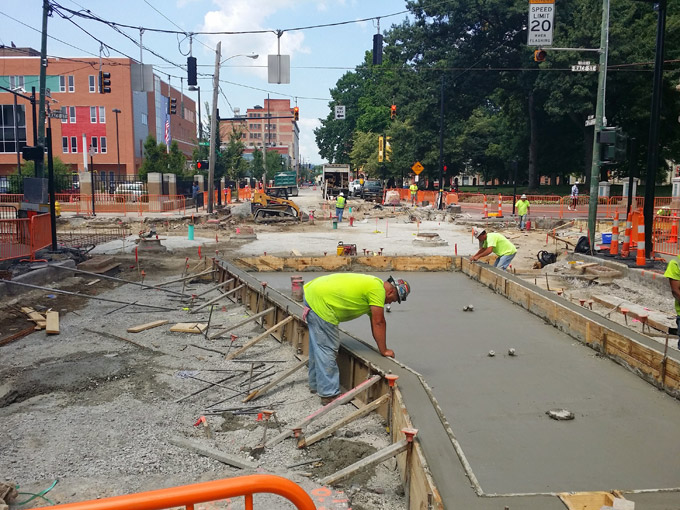 12th & Race concrete tubs