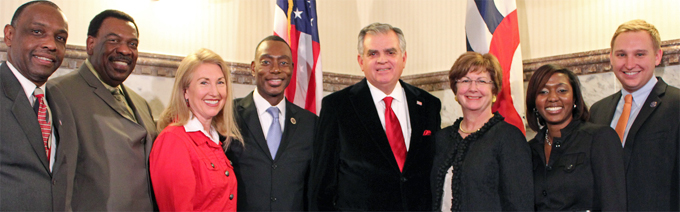 City leaders with Transportation Secretary Ray LaHood