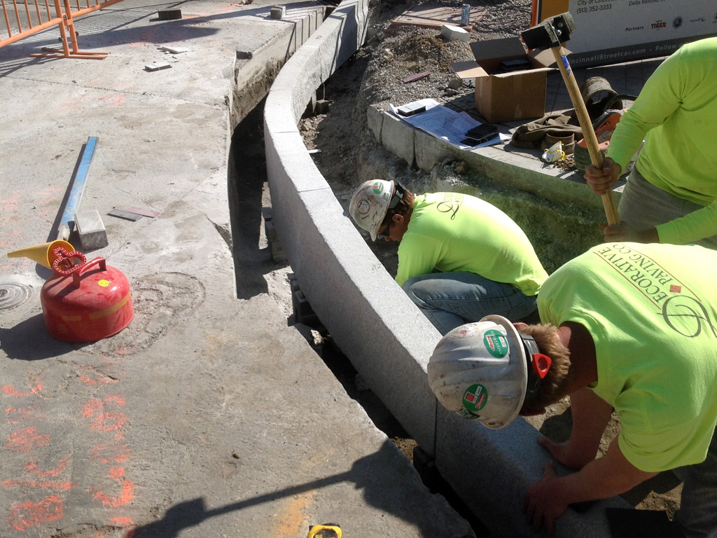 Granite curbs