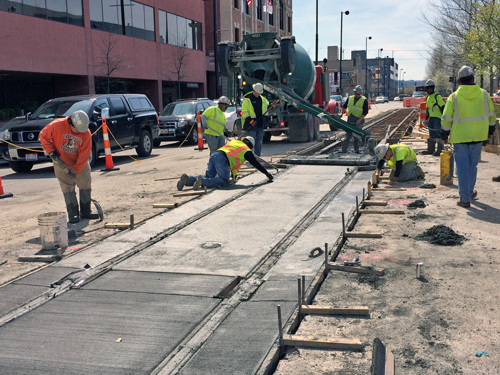 Trackwork on Central