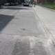 Reconstructed bus pad on Race Street adjacent to Washington Park