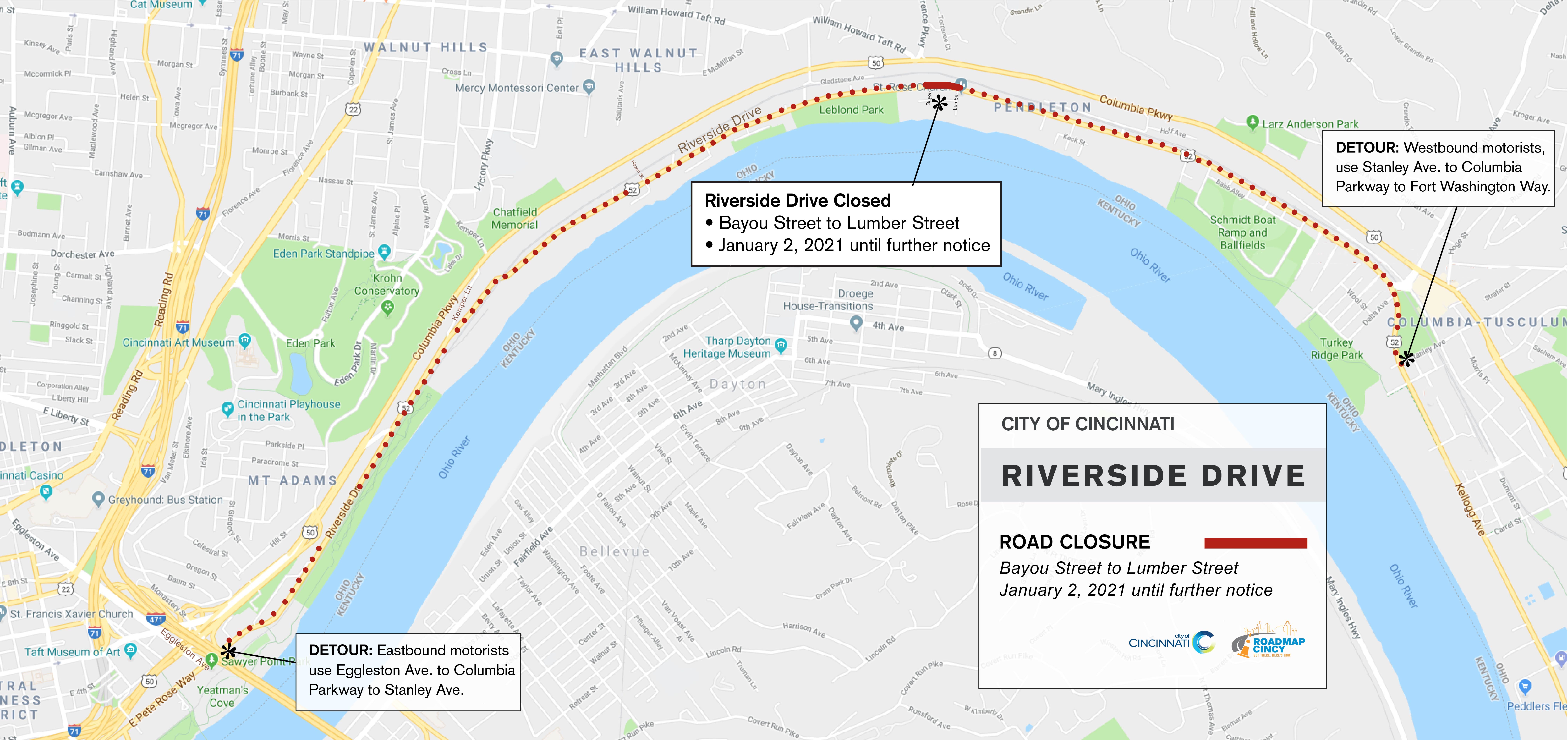 Riverside Drive Map